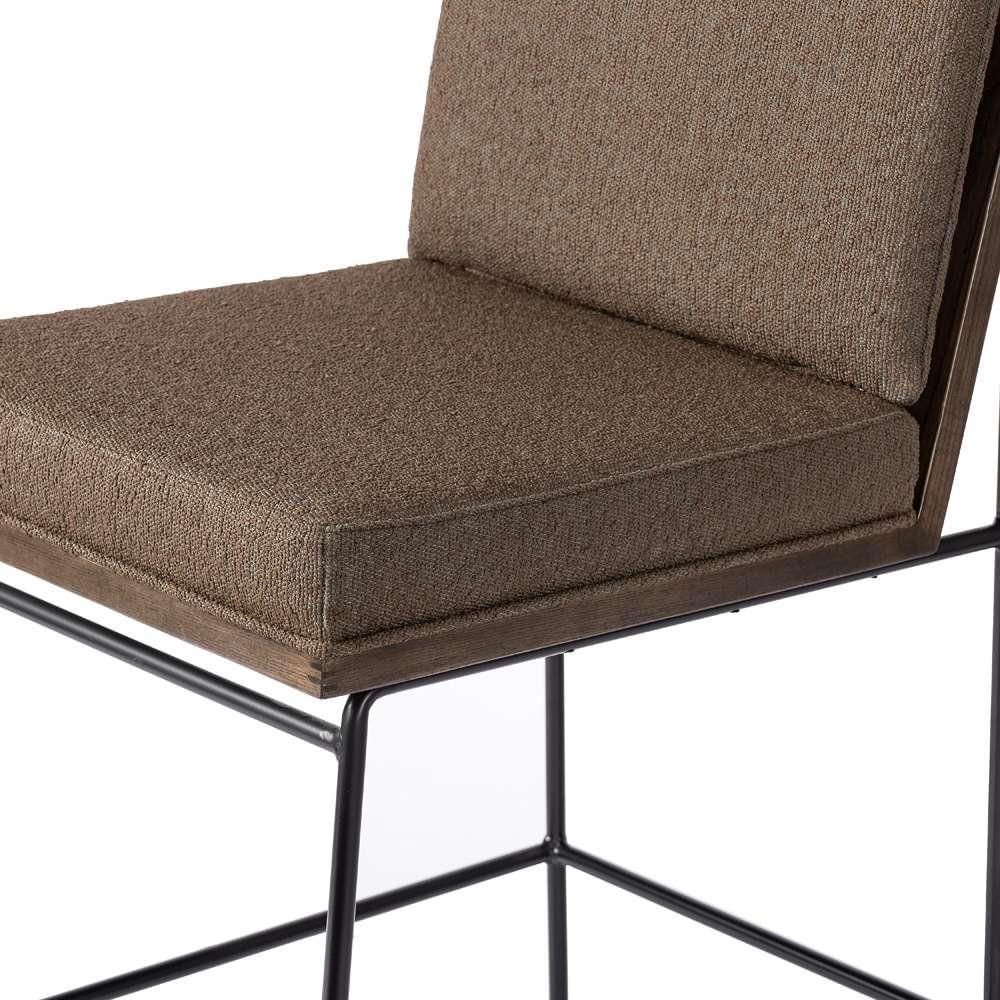 Four Hands - Westgate - Crete Stool-Fiqa Boucle Cocoa-Counter - 228057-019 veiw 5