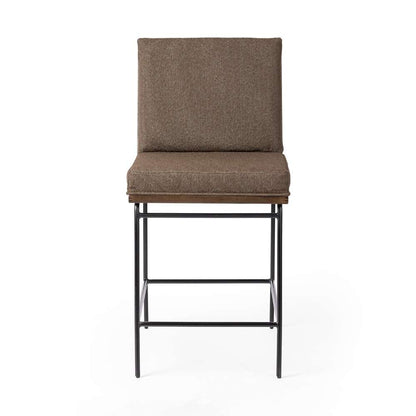 Four Hands - Westgate - Crete Stool-Fiqa Boucle Cocoa-Counter - 228057-019 veiw 7