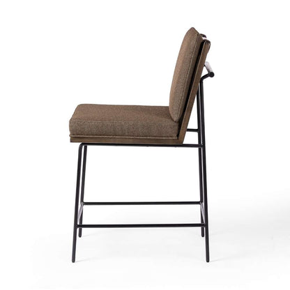 Four Hands - Westgate - Crete Stool-Fiqa Boucle Cocoa-Counter - 228057-019 veiw 8