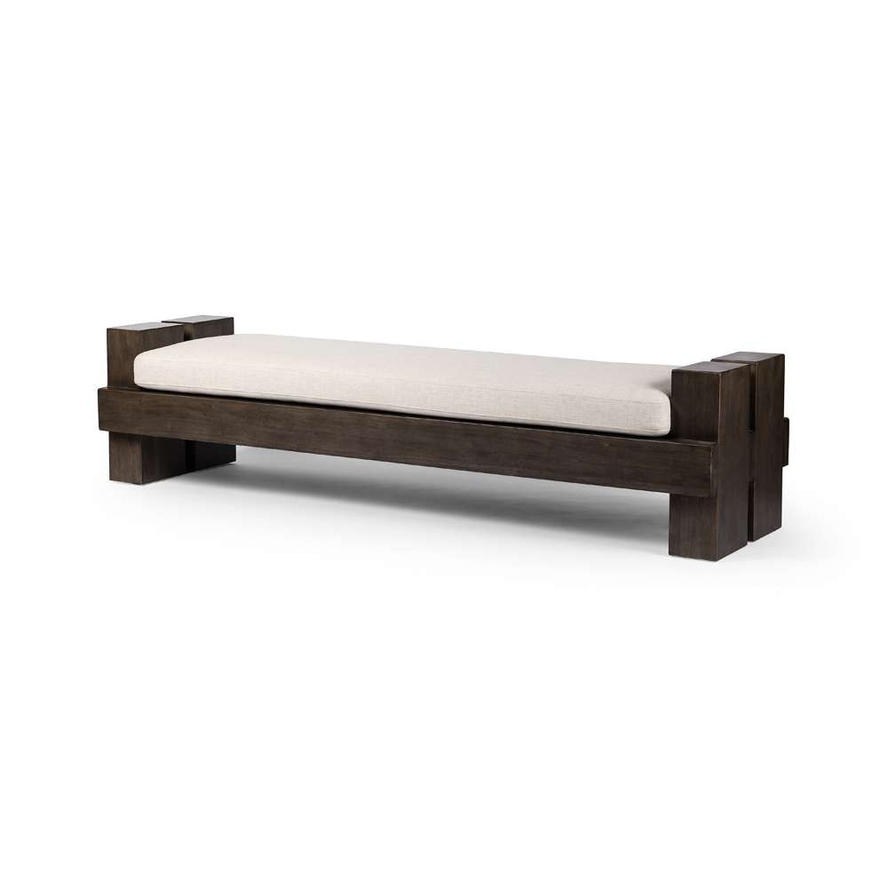 Four Hands - Westgate - Heavy Wood Accent Bench-Alcala Cream - 236084-001 veiw 1