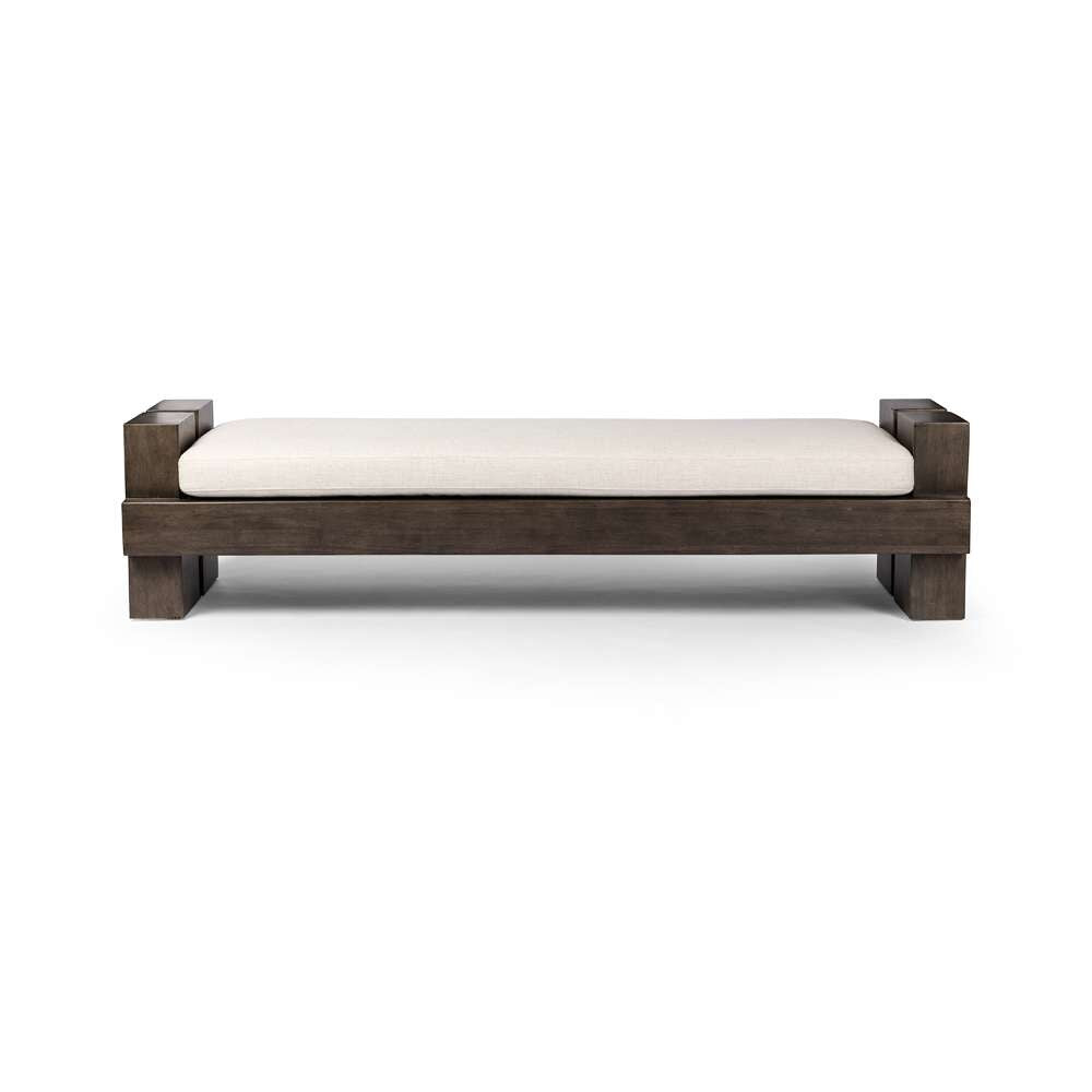 Four Hands - Westgate - Heavy Wood Accent Bench-Alcala Cream - 236084-001 veiw 3