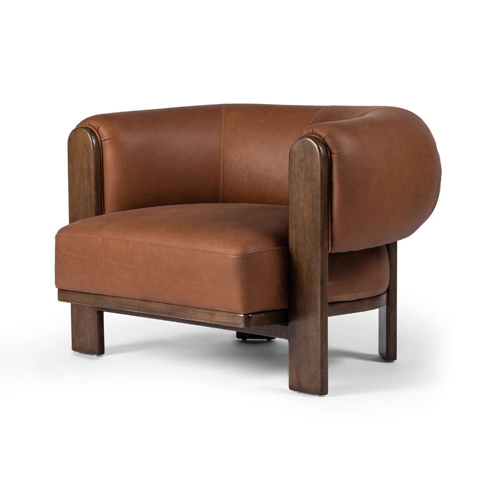 Four Hands - Westgate - Ira Chair-Brickhouse Cognac - 238415-001 veiw 1