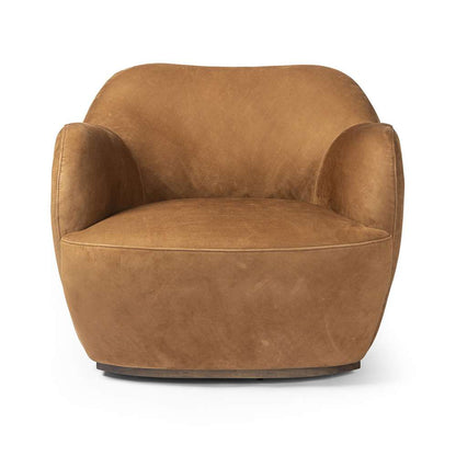 Four Hands - Westgate - Julius Swivel Chair - Nubuck Cognac - 239124-003 veiw 9