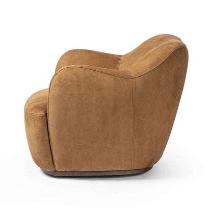 Four Hands - Westgate - Julius Swivel Chair - Nubuck Cognac - 239124-003 veiw 10