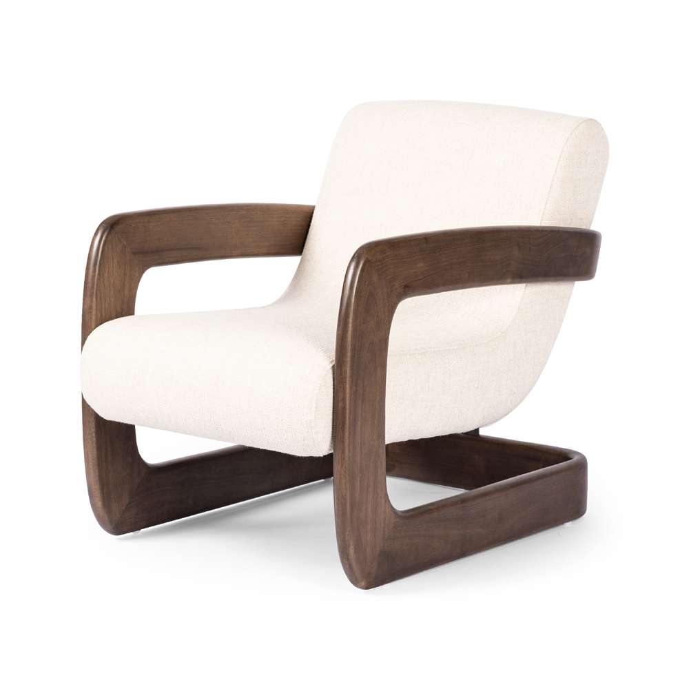 Four Hands - Westgate - Kristoff Chair-Thames Cream - 236637-001 veiw 1