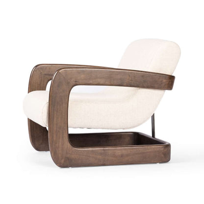 Four Hands - Westgate - Kristoff Chair-Thames Cream - 236637-001 veiw 3