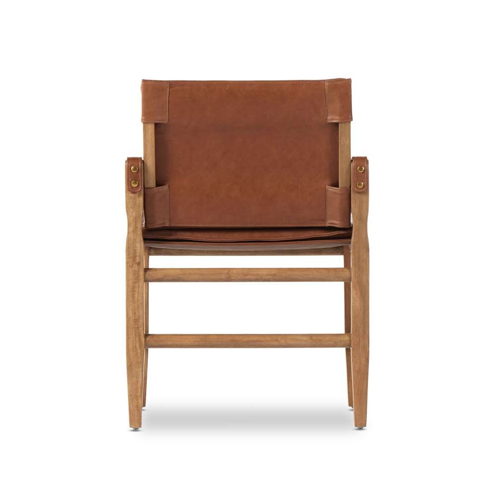 Four Hands - Westgate - Lenz Dining Armchair-Sonoma Chestnut - 232983-011 veiw 6