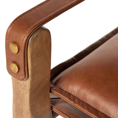 Four Hands - Westgate - Lenz Dining Armchair-Sonoma Chestnut - 232983-011 veiw 9