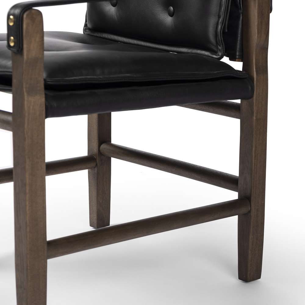 Four Hands - Westgate - Lenz Dining Armchair - Carson Black - 232983-013 veiw 5