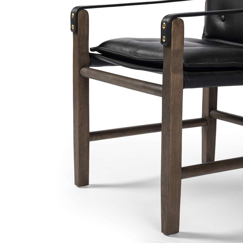 Four Hands - Westgate - Lenz Dining Armchair - Carson Black - 232983-013 veiw 6
