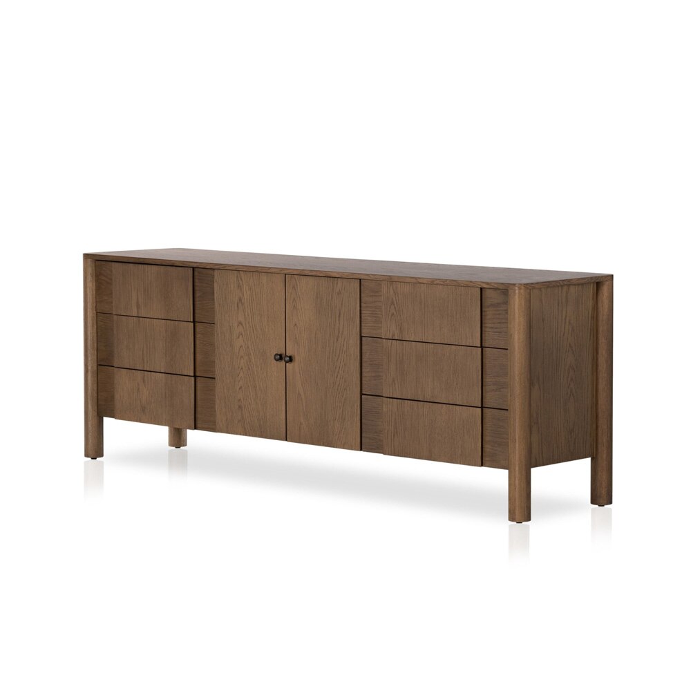 Four Hands - Westgate - Pollard Media Console - Tan Oak Veneer - 234976-002 veiw 1