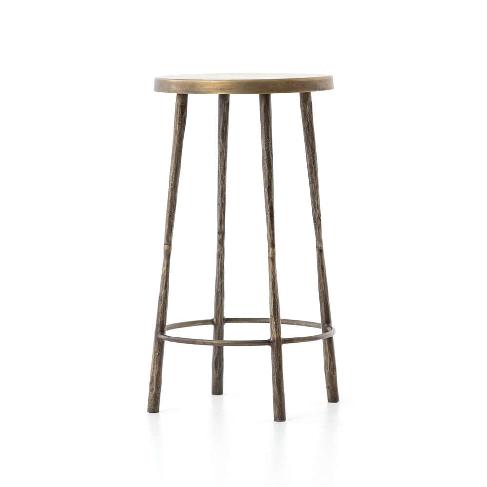 Four Hands - Westwood Stool - Antique Brass - Counter - 106393-007 veiw 1