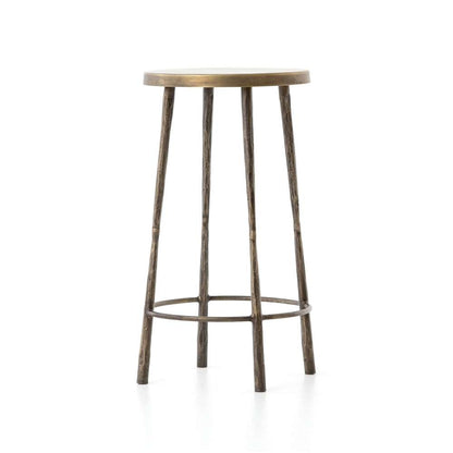Four Hands - Westwood Stool - Antique Brass - Counter - 106393-007 veiw 1