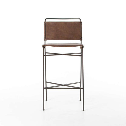 Four Hands - Wharton Bar Stool - Distressed Brown - 105861-019 veiw 3