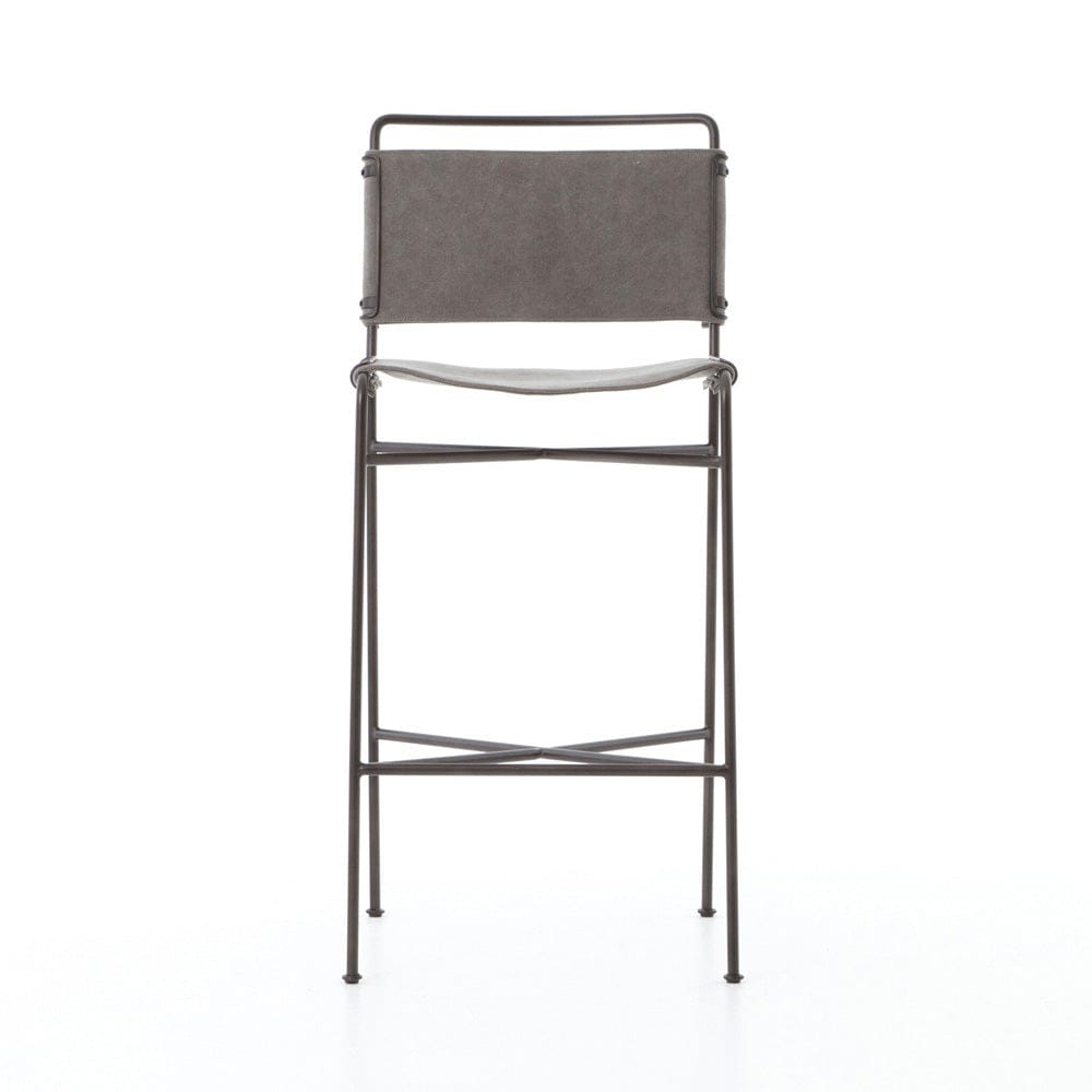 Four Hands - Wharton Bar Stool - Stonewash Grey - 105861-018 view 1