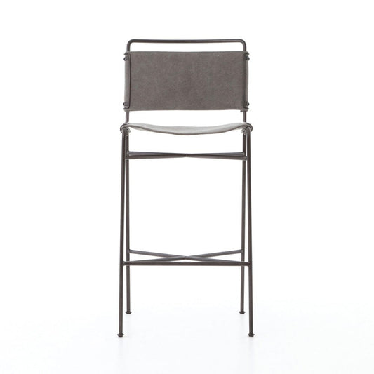 Four Hands - Wharton Bar Stool - Stonewash Grey - 105861-018 view 1