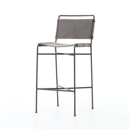 Four Hands - Wharton Bar Stool - Stonewash Grey - 105861-018 view 2