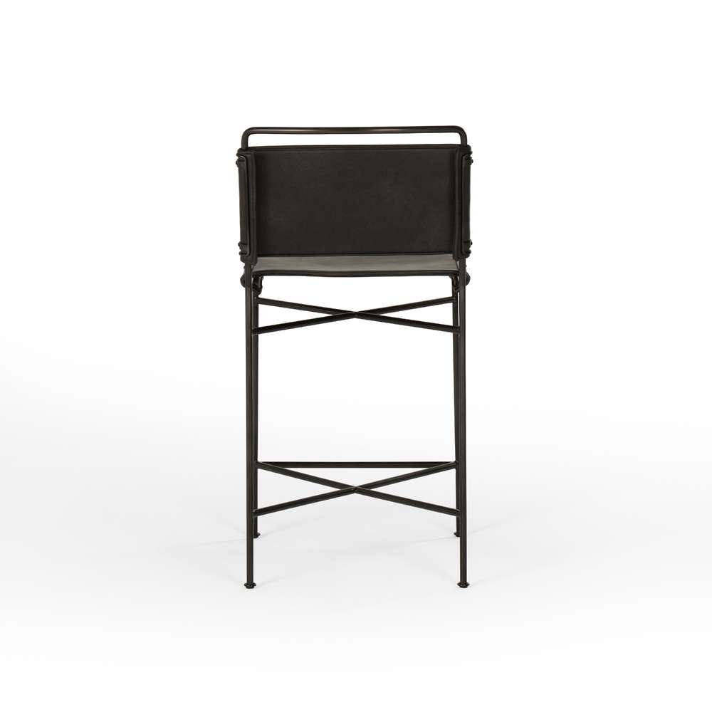 Four Hands - Wharton Counter Stool - Distressed Black - 105861-025 veiw 6
