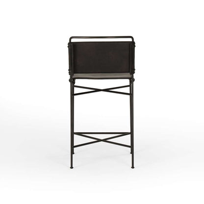 Four Hands - Wharton Counter Stool - Distressed Black - 105861-025 veiw 6