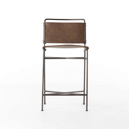 Four Hands - Wharton Counter Stool - Distressed Brown - 105861-021 veiw 3
