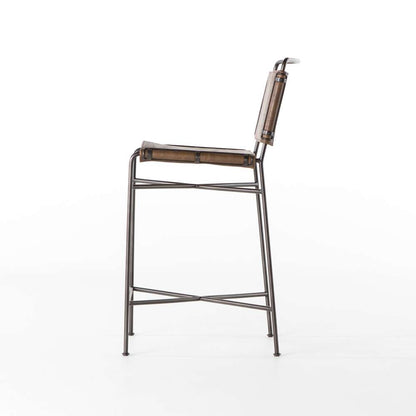 Four Hands - Wharton Counter Stool - Distressed Brown - 105861-021 veiw 4
