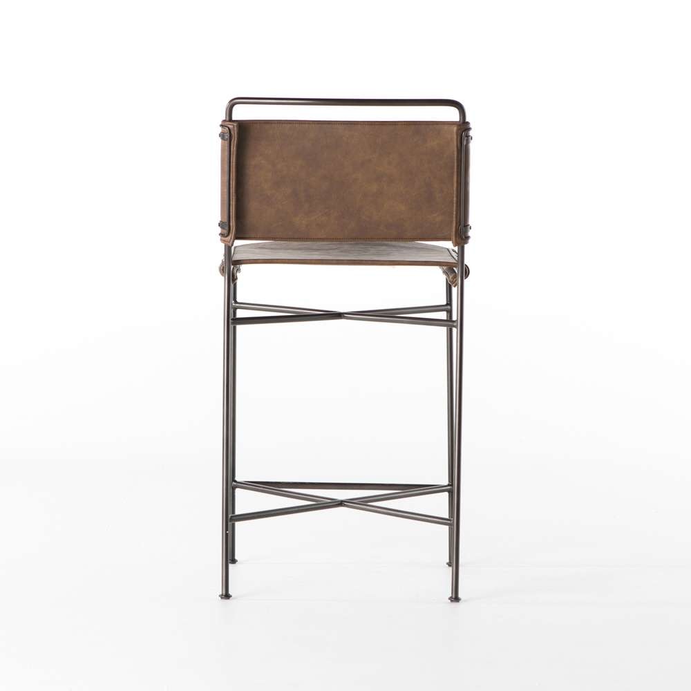 Four Hands - Wharton Counter Stool - Distressed Brown - 105861-021 veiw 6