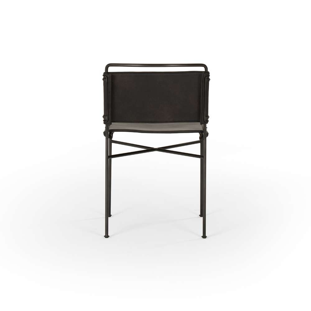 Four Hands - Wharton Dining Chair - Distressed Black - CIRD-20137-405 veiw 2