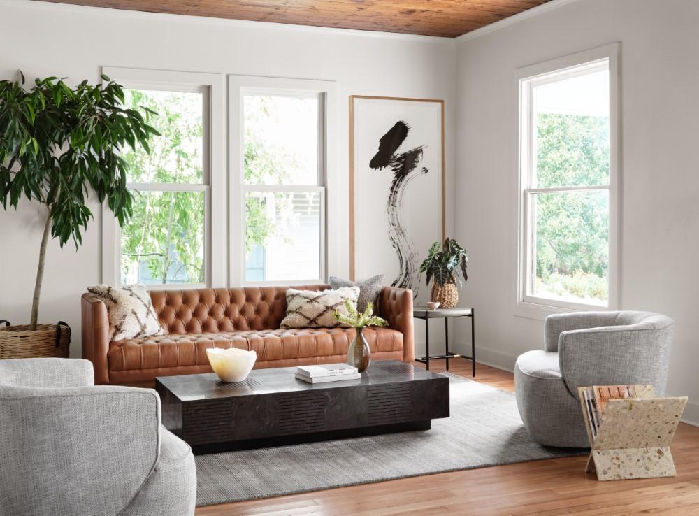 Four Hands - Williams Leather Sofa-90in - CCAR-109W-299 veiw 3
