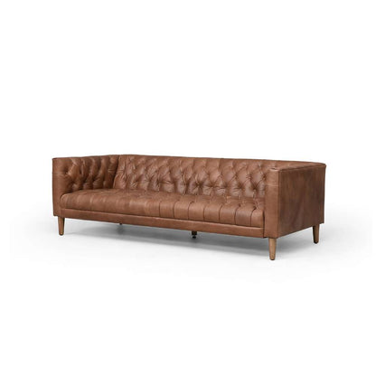 Four Hands - Williams Sofa - Natural Wash Chocolate - 105693-004 veiw 1