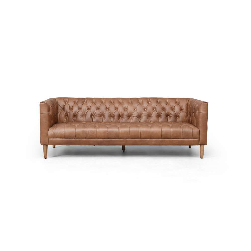 Four Hands - Williams Sofa - Natural Wash Chocolate - 105693-004 veiw 3