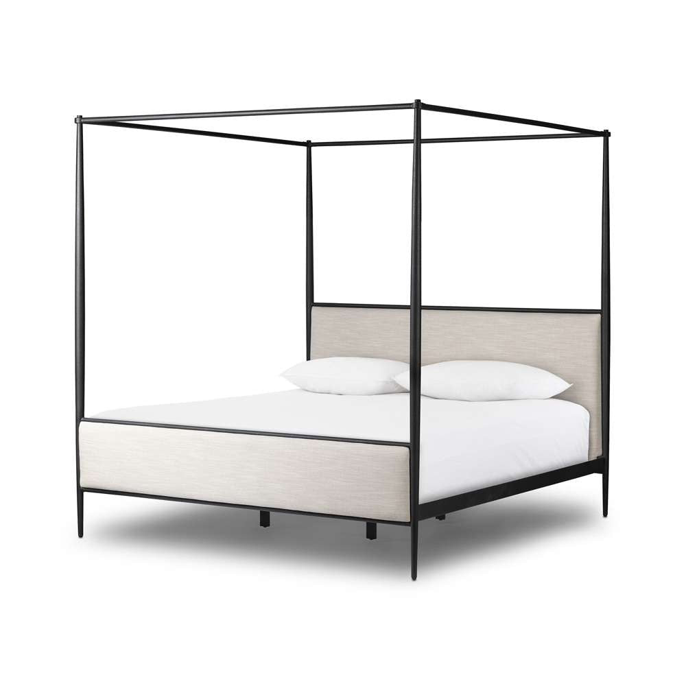 Four Hands - Xander King Canopy Bed - Savoy Parchment - 240884-002 veiw 1