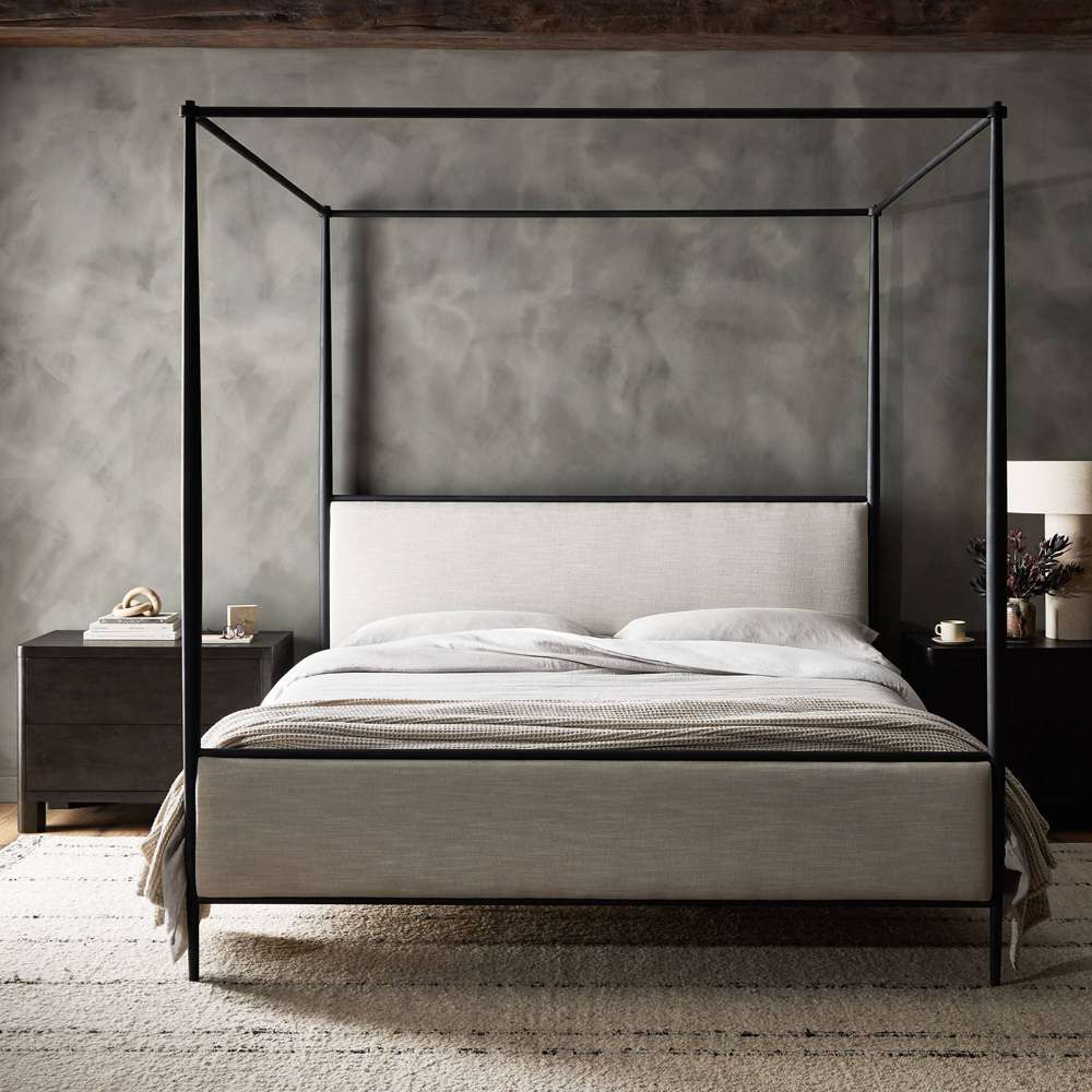 Four Hands - Xander King Canopy Bed - Savoy Parchment - 240884-002 veiw 4