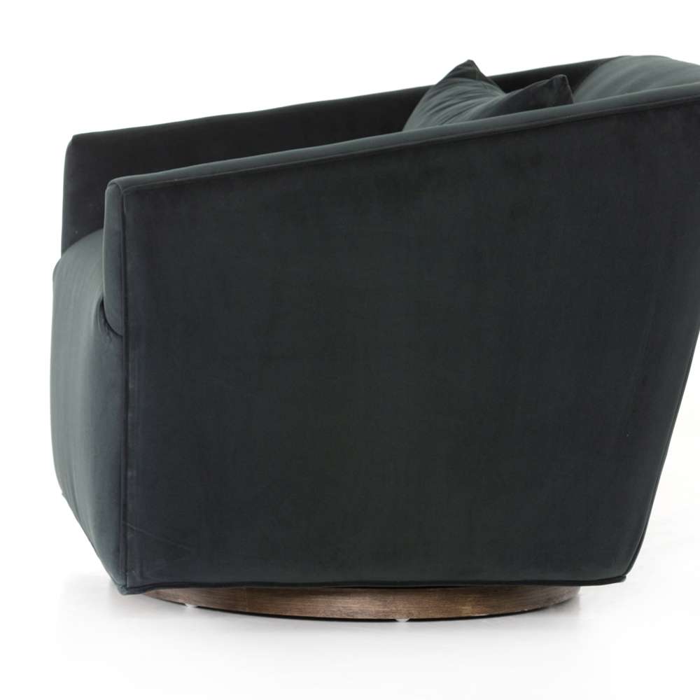 Four Hands - York Swivel Chair - Modern Velvet Smoke - 105964-008 veiw 3