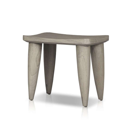 Four Hands - Zuri Outdoor Stool - Weathered Grey Teak - 102424-002 veiw 1