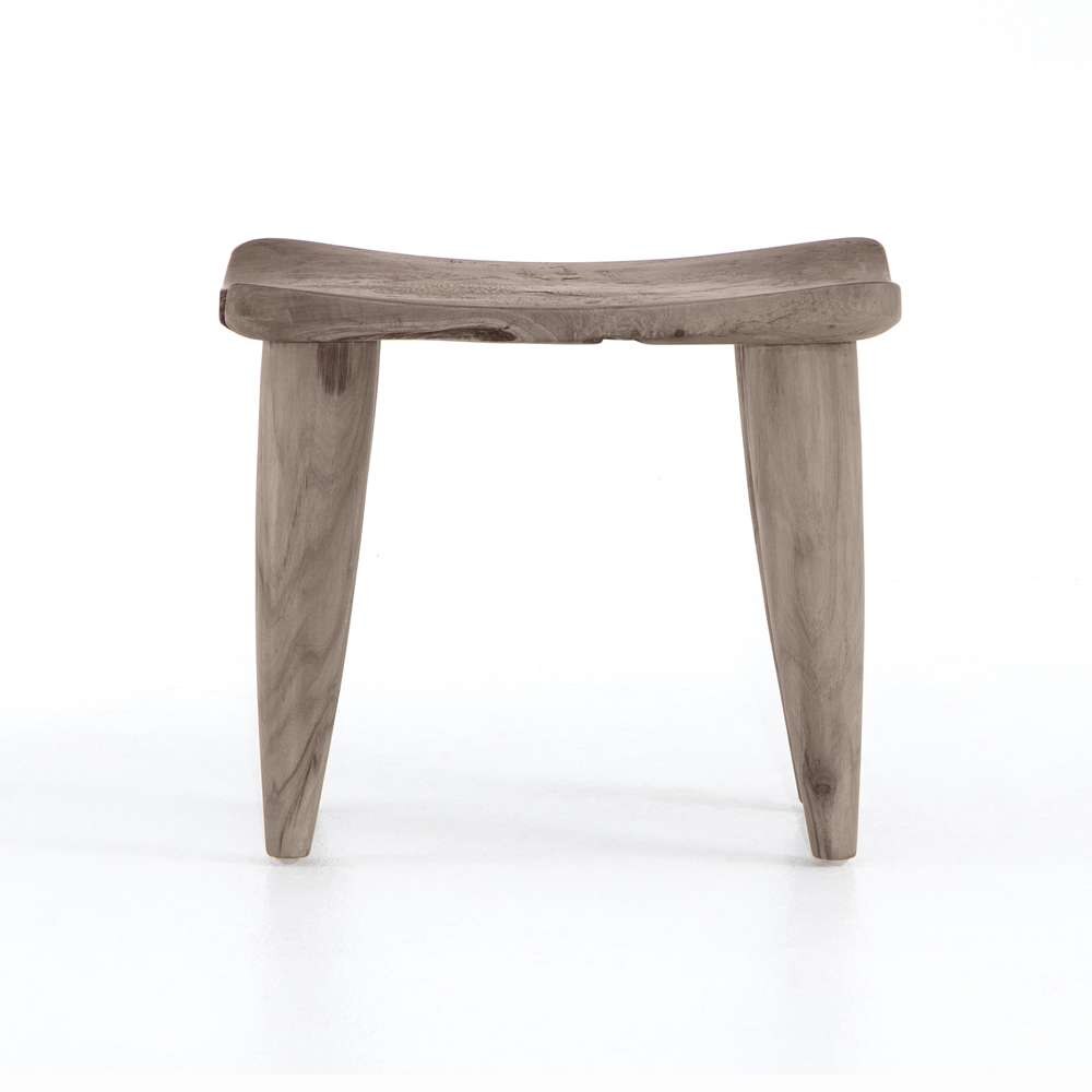 Four Hands - Zuri Outdoor Stool - Weathered Grey Teak - 102424-002 veiw 2