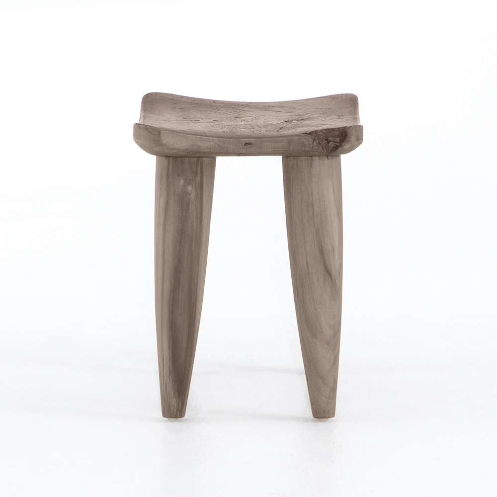 Four Hands - Zuri Outdoor Stool - Weathered Grey Teak - 102424-002 veiw 3