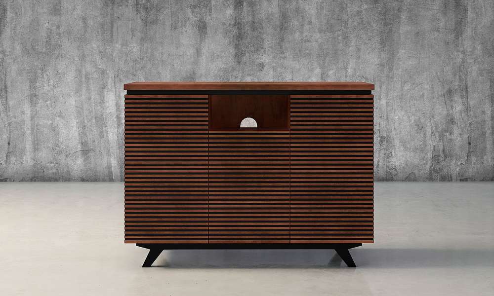 Furnitech - 47in Mid - Century Modern media storage dresser - TANGO - ST veiw 3