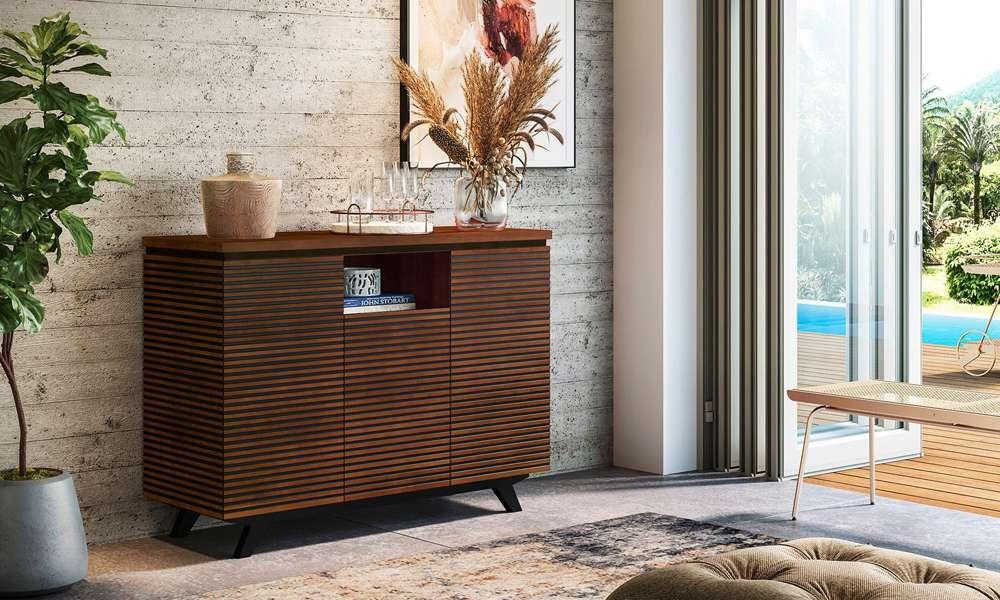 Furnitech - 47in Mid - Century Modern media storage dresser - TANGO - ST veiw 4
