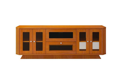 Furnitech - 70in Transitional Tv Stand In Light Cherry Finish - FT71CRCLC veiw 6