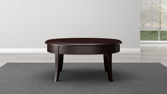 Furnitech - Classic Modern Coffee Table In Brazilian Cherry Veneers And Solids With A Wenge Finish - FT40CK veiw 2