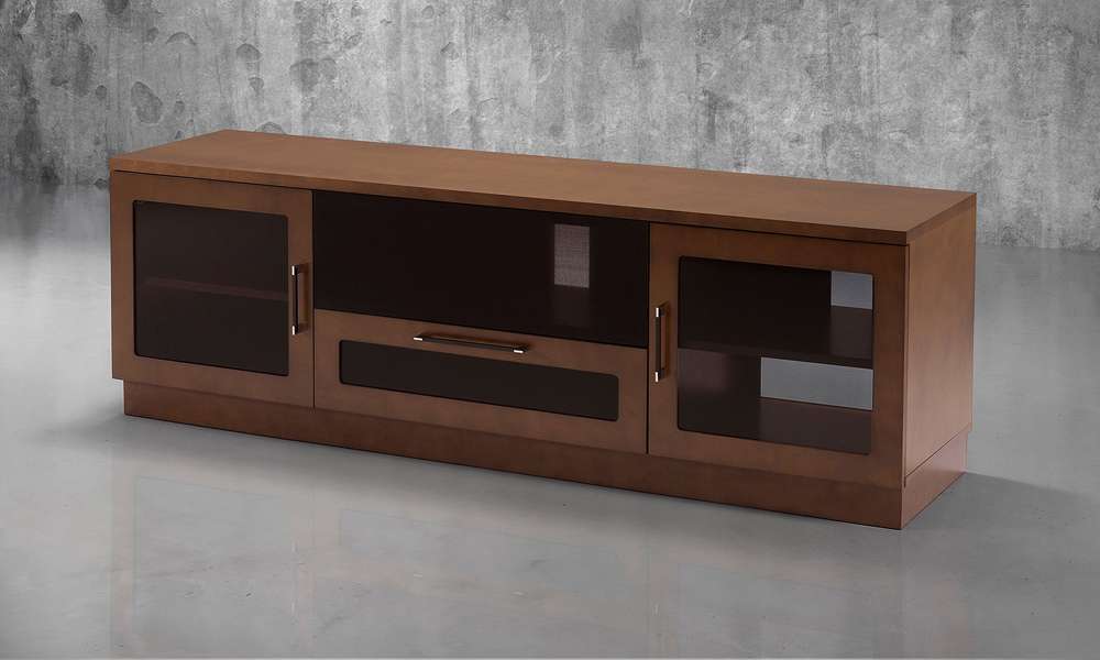 Furnitech - Contemporary Collection 70in Contemporary TV Stand Media Console for Flat Screen and Audio Video Installations in a Cognac  Finish - FT72CCCN veiw 5
