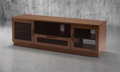 Furnitech - Contemporary Collection 70in Contemporary TV Stand Media Console for Flat Screen and Audio Video Installations in a Cognac  Finish - FT72CCCN veiw 5