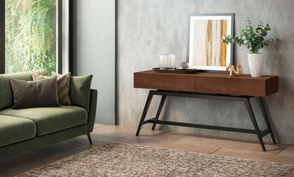 Furnitech - Signature Home - 63in Mid-Century Modern Console in Cognac - FT63MMCC veiw 4