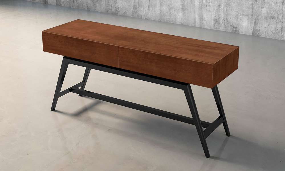 Furnitech - Signature Home - 63in Mid-Century Modern Console in Cognac - FT63MMCC veiw 6