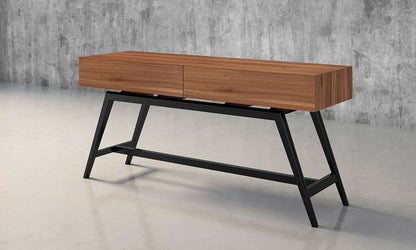 Furnitech - Signature Home - 63in Mid-Century Modern Console in Walnut - FT63MMCW veiw 4