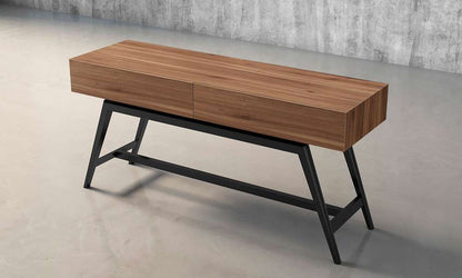 Furnitech - Signature Home - 63in Mid-Century Modern Console in Walnut - FT63MMCW veiw 5