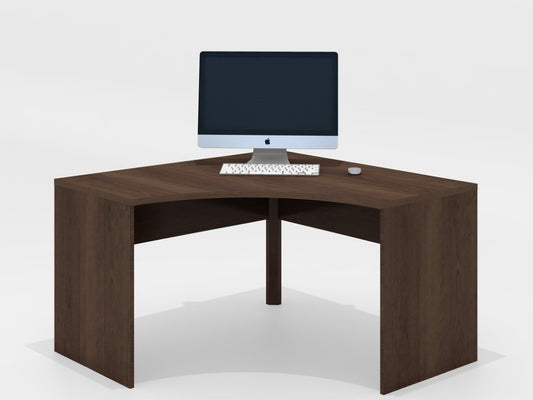 Furnitech - Tango Office - 51in Corner Desk in Brazilian Cherry Wood with a Cognac Finish - TANGO-51OFCD veiw 1