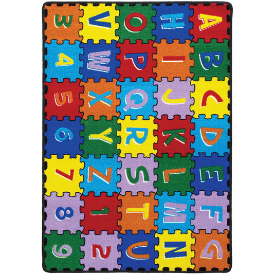 Furniture of America - Abbey 4' 9" X 6' 9" Area Rug in Alphabet/Multi - RG5209 View 1