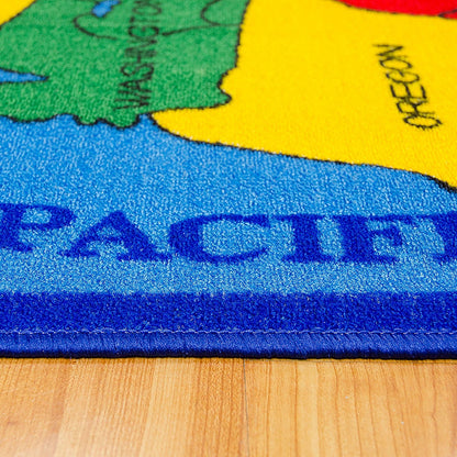 Furniture of America - Abbey 5' X 8' Area Rug in US Map - RG5114 View 2