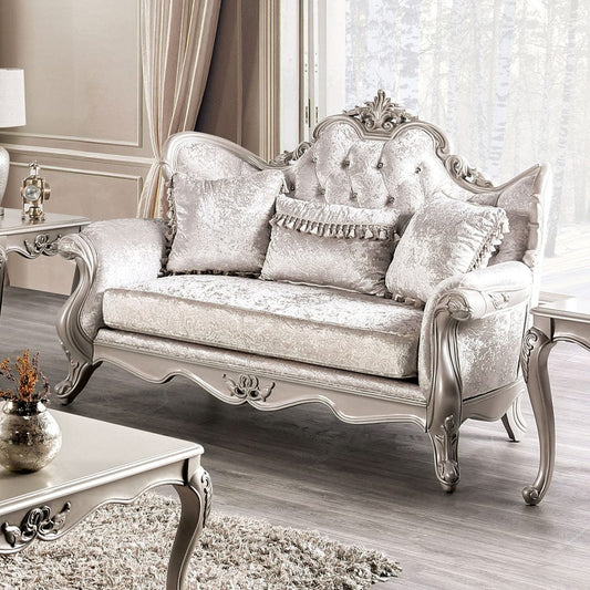 Furniture of America - Acapulco Loveseat in Off-White - FM65001WH-LV View 1